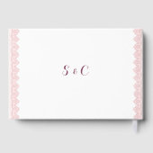 Dentelle florale rustique aquarelle livre d'hôtes  (Verso)