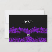 Dentelle florale violet chic RSVP (Devant)