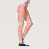 Dentelle fractale Garter Pink+Orange Leggings ♥ Ps (Droite)