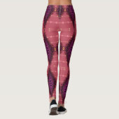 Dentelle fractale Purple+Terre Leggings roses ♥ Ps (Dos)