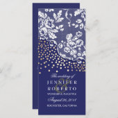 Dentelle / Gold Confetti Marine Programme de maria (Devant / Derrière)