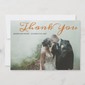 Dentelle gothique Halloween Orange Carte de remerc (Devant)