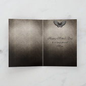 Dentelle gothique noire et Damas carte de fête des (Intérieur)