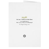 Dentelle irlandaise - Asparagus Carte de voeux ver (Dos)