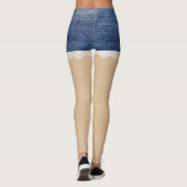 Dentelle Leggings Denim Shorts (Dos)