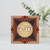 Dentelle Lune de la Terre Invitations de Dîner Adu (Debout devant)