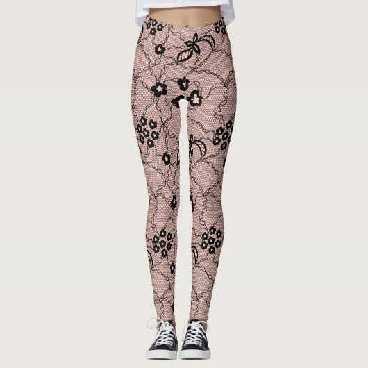 Dentelle Motif Leggings (Devant)