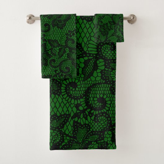 Dentelle noire et verte des Faux (En situation)