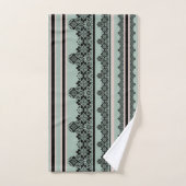 Dentelle noire, oreiller jetable ouvert (Serviette à main)