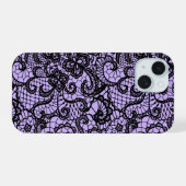 Dentelle noire sur violet (Verso Horizontal)