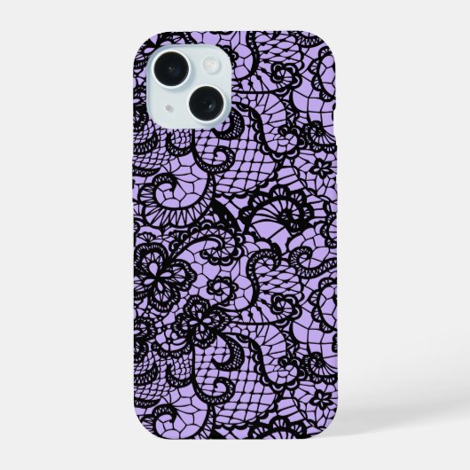 Dentelle noire sur violet (Verso)