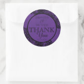 Dentelle noire violet moderne Goth Merci Étiquette (Sac)
