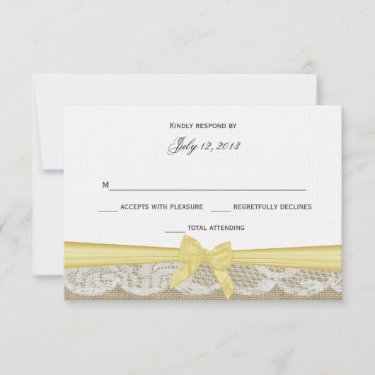 Dentelle romantique et réponse à la corne jaune (Devant)