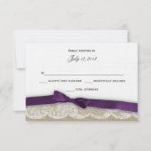 Dentelle romantique et réponse violette foncée (Devant)