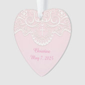 Dentelle rose et blanche, religieuse (devant)