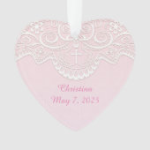 Dentelle rose et blanche, religieuse (devant)