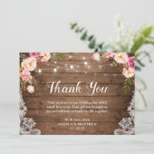 Dentelle rose Rustique Lumière Merci (Debout devant)