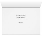 Dentelle rose Serez-vous ma carte pliée de demoise (Intérieur Horizontal (Bas))