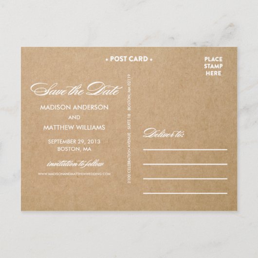 DENTELLE RUSTIQUE | CARTE POSTALE PHOTO DE SAUVEGA (Dos)