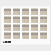 Dentelle rustique gris Enregistrer les stickers de (Feuille)