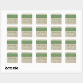 Dentelle rustique verte Enregistrer les stickers D (Feuille)