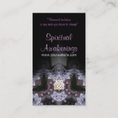 Dentelle tribale fractale avec Carte de visite de (Dos)