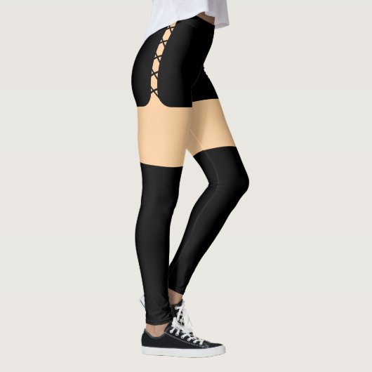 Dentelle vers le haut Leggings (Droite)