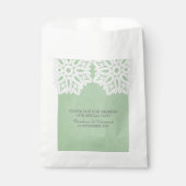 Dentelle verte de Mint Élégante Favoriser les sacs (Devant)