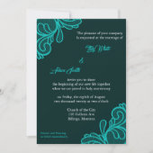 Dentelle Vintage turquoise - Invitation (Devant)