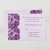 Dentelle vintage violette RSVP (Devant / Derrière)