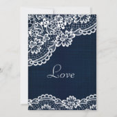 Dentelles de pays et Faire-part de mariage de Deni (Dos)