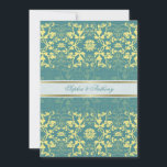 Dentelles en damas Peacock Faire-part de mariage b<br><div class="desc">Conçu par fat*fa*tin. Facile à customiser avec votre propre texte,  photo ou image. Pour des demandes personnalisées,  veuillez contacter fat*fa*tin directement. Des frais personnalisés s'appliquent. www.zazzle.com/fat_fa_tin www.zazzle.com/color_therapy www.zazzle.com/fatfatin_blue_knot www.zazzle.com/fatfatin_red_knot www.zazzle.com/fatfatin_mini_me www.zazzle.com/fatfatin_box www.zazzle.com/fatfatin_design www.zazzle.com/fatfatin_ink</div>