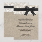 Dentelles et Faire-part de mariage rousses de Burl (Devant / Derrière)