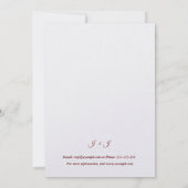 Dentelles et marguerites vintages Faire-part de ma (Dos)