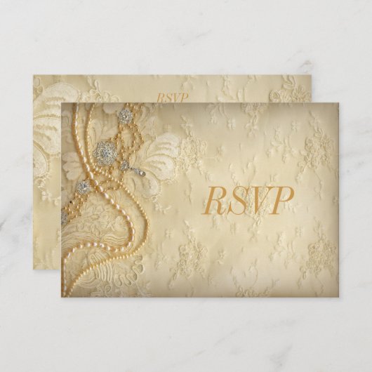 Dentelles et perles vintages RSVP (Devant / Derrière)