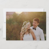 Dentelles | Kraft Mariage Merci Cartes photos (Dos)