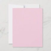 Dentelles Roses Dames Dîner Invitation (Dos)