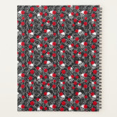 Dentelles, roses et crânes rouges (Dos)