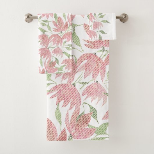 Dentelles texturées rose blanc (En situation)