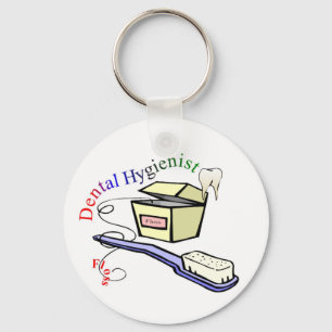 Dential Hygienist T-shirts en cadeautjes Sleutelhanger