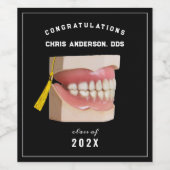 Dentist Afstuderen Congrint Wijnlabel Wijn Etiket (Enkel label)