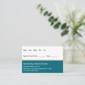Dentist Appointment Visitekaartjes Combo (Staand voorkant)