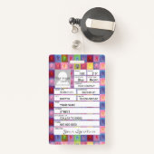 Dentist Badge (Achterkant met intrekbare)