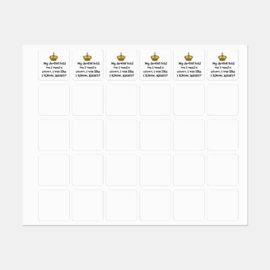 DENTIST BEHOEFTE KROEIEN LABELS (Vel)