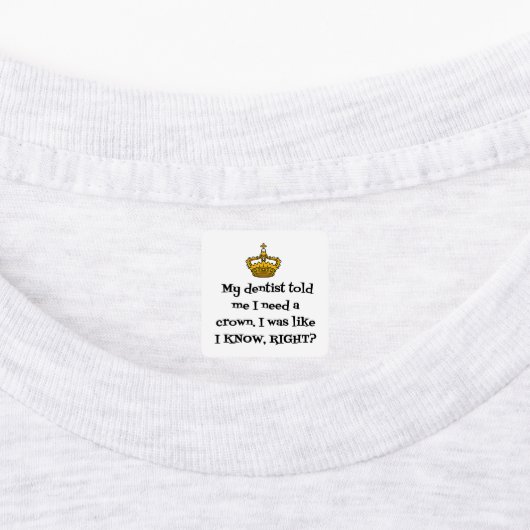 DENTIST BEHOEFTE KROEIEN LABELS (Aangebracht)