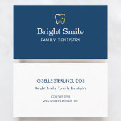 Dentist Blue Tooth Icon Branding Visitekaartje