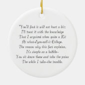 Dentist Cat Pulling Tooth Keramisch Ornament (Achterkant)