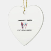 Dentist Cavity Search Keramisch Ornament (Links)