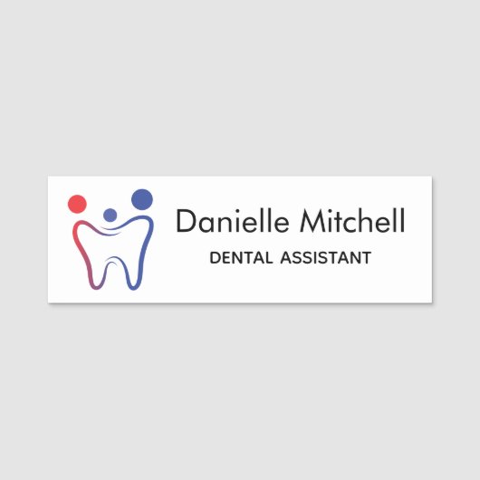 Dentist Clinic Employee Naamplaatje (Voorkant)