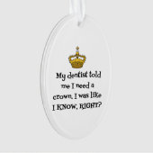 DENTIST CROWN ORNAMENT (voorkant)